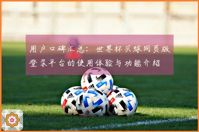 用户口碑汇总：世界杯买球网页版登录平台的使用体验与功能介绍